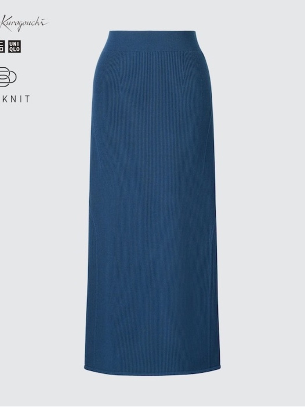 Mame Kirogouchi x Uniqlo 3D Knit Ribbed Long Skirt